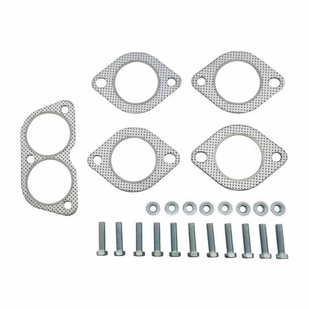 Set of metal exhaust gaskets with bolts and nuts for Ford Falcon BA BF XR8 Ute Twin 2.5 Inch Cat Back Exhaust - Muffler And Tailpipe