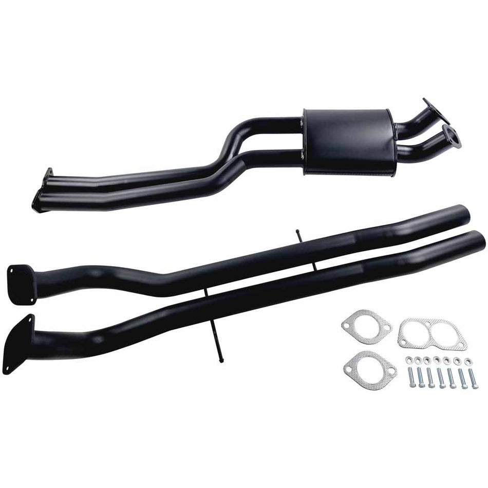 Ford Falcon BA BF XR6 Turbo Ute Twin 2.5" Cat Back Exhaust Muffler And Tailpipe with pipes and mounting hardware