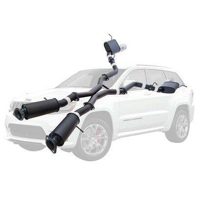 Twin 3" Cat Back Exhaust For SRT Jeep Grand Cherokee 2012-21 SS Tips