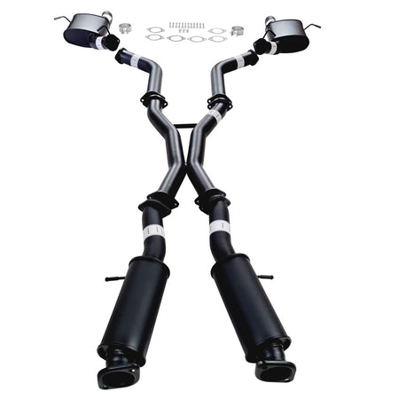 Twin 3" Cat Back Exhaust For SRT Jeep Grand Cherokee 2012-21 OE Tips with stainless steel pipes and mufflers