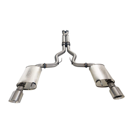 Ford Mustang FM 5.0l Coyote V8 GT Fastback Coupe 3" Twin Stainless Cat back Exhaust With Mufflers in stainless steel
