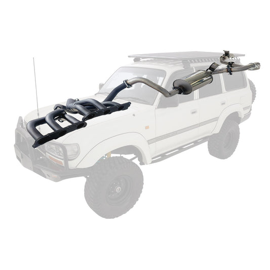 2.5 Inch Stainless Exhaust With Headers For Toyota Landcruiser 80 Series FZJ80 4.5L