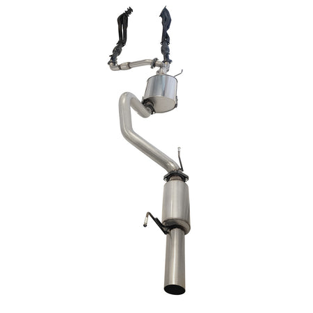 Toyota Landcruiser 100 Series Uzj100r Wagon 4.7l 3" Stainless Steel Full Exhaust Kit including extractors, cats, and cat-back system with muffler