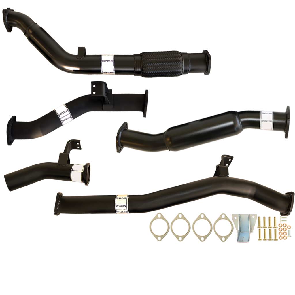 Toyota Landcruiser 76 Series VDJ76R V8 Wagon 3 Inch Turbo Back Exhaust 2007 - 9/2016 assembly with pipes and fittings
