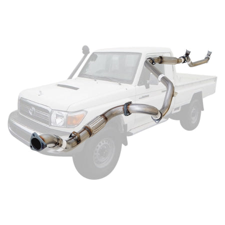 Toyota Landcruiser 79 Series VDJ79R V8 2007 - 10/2016 S Cab Ute 3 Inch Turbo Back Exhaust stainless steel pipe assembly