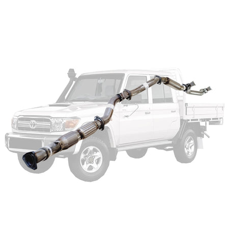 Toyota Landcruiser 79 Series VDJ79R V8 2007 - 10/2016 D Cab Ute 3 Inch Turbo Back Exhaust stainless steel system