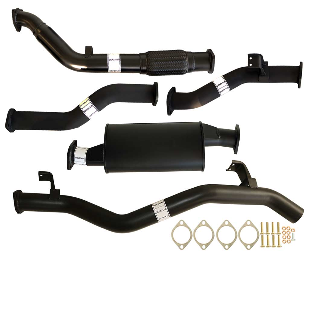 Toyota Landcruiser 79 Series VDJ79R V8 2007 - 10/2016 D Cab Ute 3 Inch Turbo Back Exhaust system with stainless steel pipes and muffler
