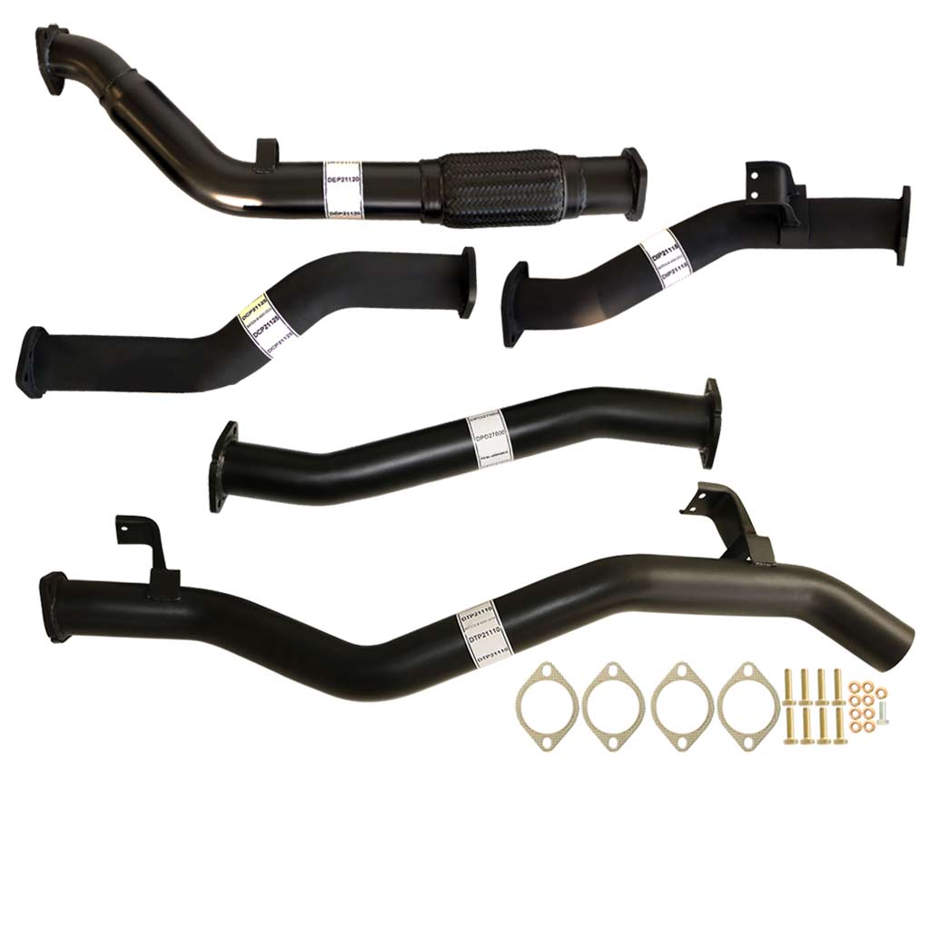 Toyota Landcruiser 79 Series VDJ79R V8 2007 - 10/2016 D Cab Ute 3 Inch Turbo Back Exhaust steel pipes with gaskets and bolts
