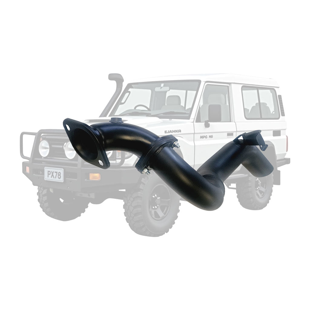Toyota Landcruiser 78 Series V8 Troop Carrier 10/2016 On 4 Inch DPF Back Exhaust stainless steel pipe component