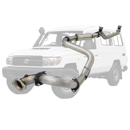 Stainless steel Toyota Landcruiser 78 Series VDJ78 V8 Troop Carrier 10/2016 On 3 Inch DPF Back Exhaust system component
