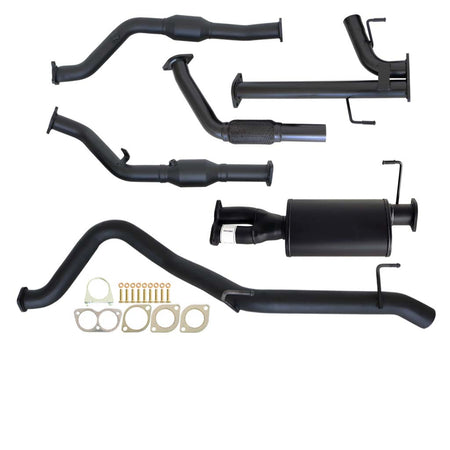 Toyota Landcruiser 200 Series V8 Wagon 3 Inch Turbo Back Exhaust Dump Pipe 2.5" black steel parts with gaskets and hardware