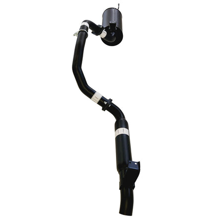 2.5 Inch Exhaust System For Toyota Landcruiser 105 SERIES 4.5L FZJ105 And HZJ105 with black coated steel tubing and muffler