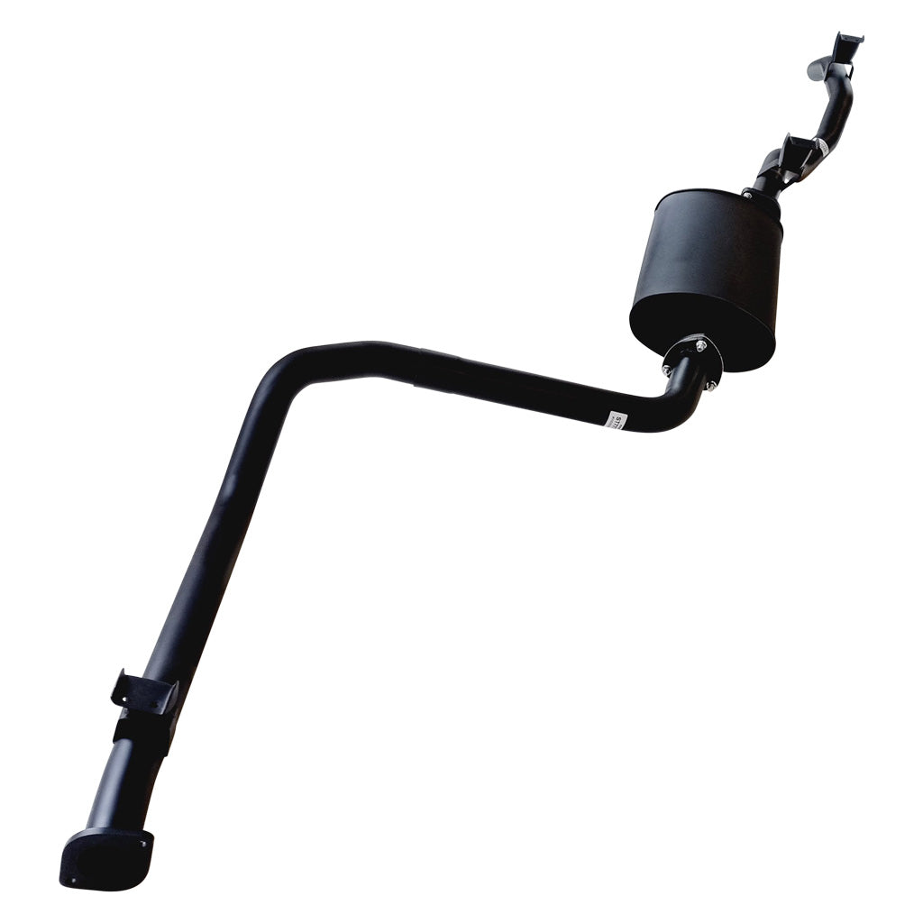 2.5 Inch Exhaust With Muff For Landcruiser HZJ75 Ute, Troop And HZJ78 4.2L 1HZ black coated steel pipe and muffler assembly