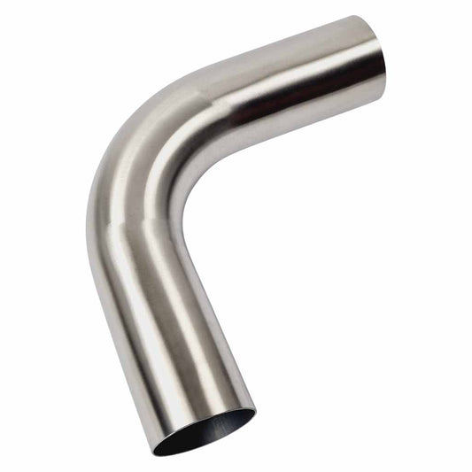 3" 90 Degree 1.5D Radius Mandrel Bend Brushed 304 Stainless Steel