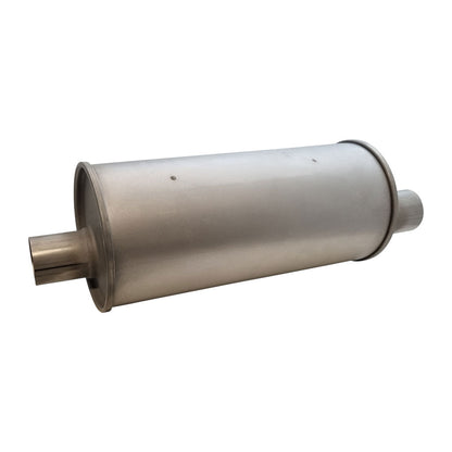 6" Round Offset/Offset Lefthand Rotation Configurations Universal Mufflers | Aluminised | Select Your Size Length and Internal Options