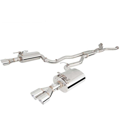 Holden Commodore VE VF Sedan XFORCE Twin 2.5 Inch Catback Exhaust - Polished SS