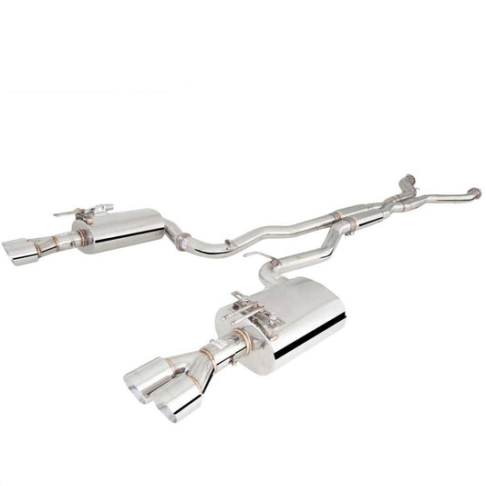 Holden Commodore VE VF Sedan XFORCE Twin 2.5 Inch Catback Exhaust - Polished SS