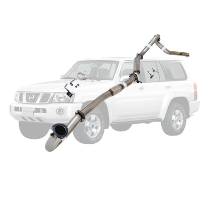 Nissan Patrol Y61 GU TD42 Wagon 3 Inch Dump Pipe Back Exhaust (Does not suit Coil Tower Braces)