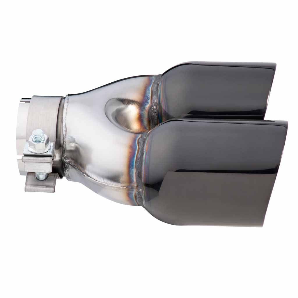 Exhaust Tip Y-Piece Inner Cone 2.5" In Dual 3.5" Out 9" Long RHS 304SS