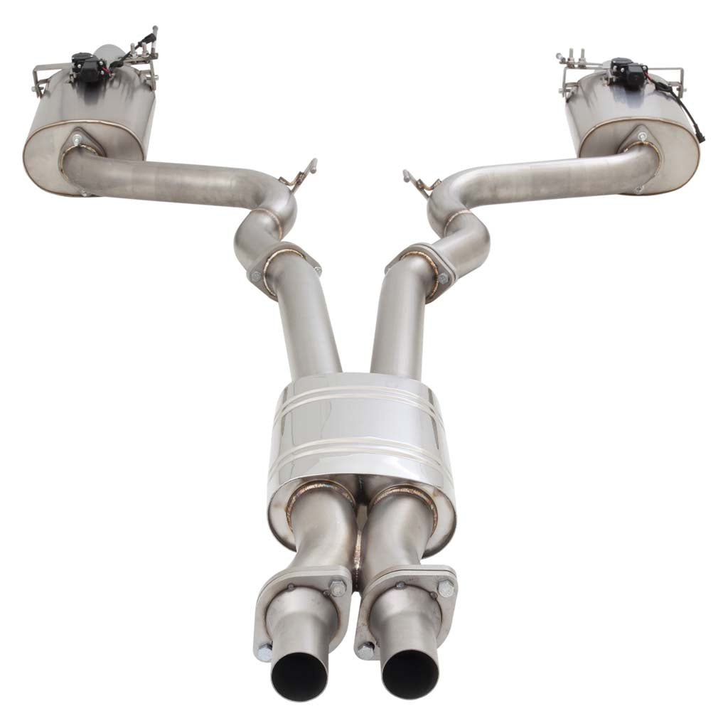 XFORCE Twin 3" Catback Exhaust Stainless Ford Mustang GT 5L V8 Varex Rear Muff