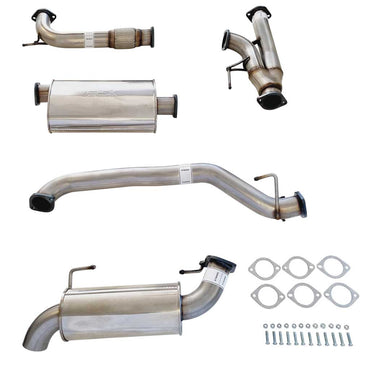 Nissan Y62 Patrol 3" Stainless Exhaust with Center And Rear Muffler