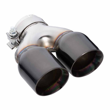 Exhaust Tip Y-Piece Inner Cone 3 Inch In - Dual 3.5 Inch Out 9" Long RHS 304SS