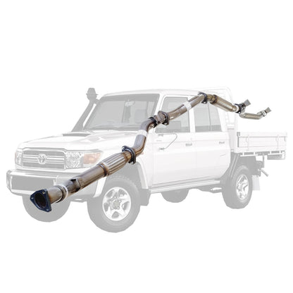 Toyota Landcruiser 79 Series VDJ79R V8 2007 - 10/2016 D Cab Ute 3 Inch Turbo Back Exhaust