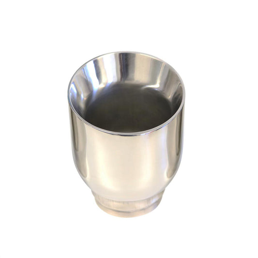 Exhaust Tip Angle Cut Inner Cone 3" In 4" Out 5" Long 304 Stainless Steel