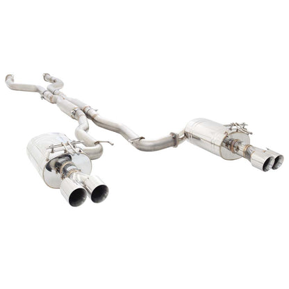 Holden Commodore VE VF Sedan XFORCE Twin 3 Inch Catback Exhaust - Polished SS