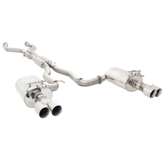 Holden Commodore VE VF Sedan XFORCE Twin 3 Inch Catback Exhaust - Polished SS