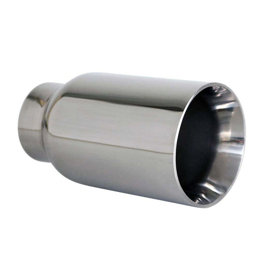 Exhaust Tip Straight Cut Inner Cone 2.5" In - 3.5" Out 6.5" Long 304 Stainless