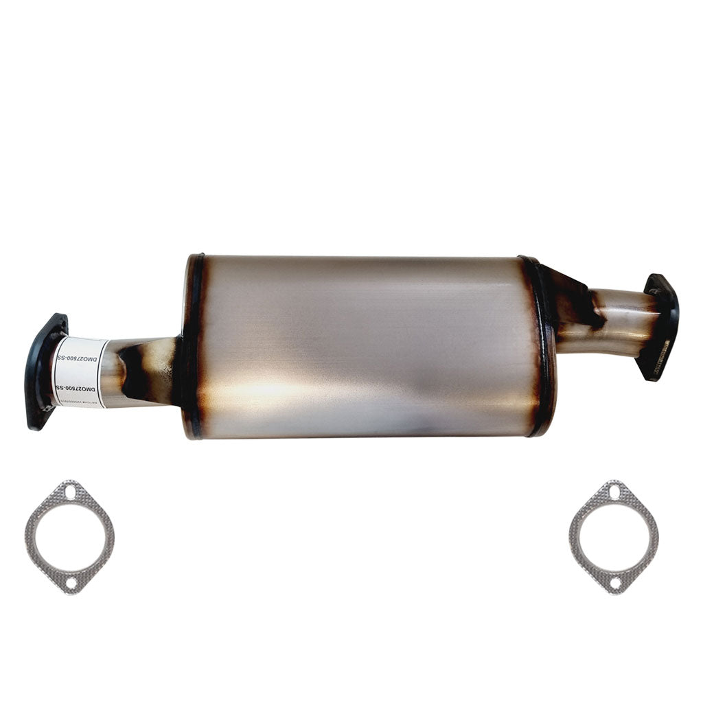 3" Interchangeable Stainless Muffler Only Option Kit To Suit Landcruiser 78 79 Series VDJ V8, Navara D40 2.5L