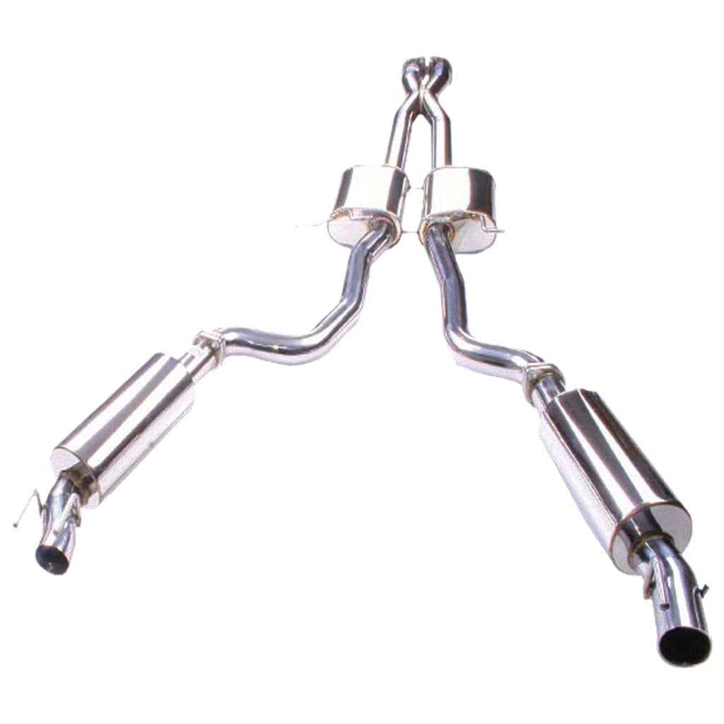 XFORCE Twin 3 Inch Catback Exhaust To Suit Monaro VZ V8 Coupe With Dual Side Out