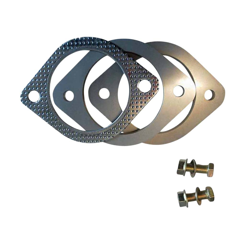 Exhaust Flange Plates To Suit 2.5 Inch Tube With Gaskets And Nuts And Bolts 10mm