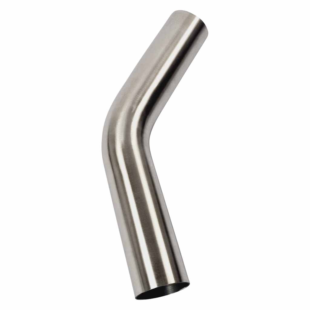 2 1/4"  45 Degree 1.5D Radius Mandrel Bend Brushed 304 Stainless Steel