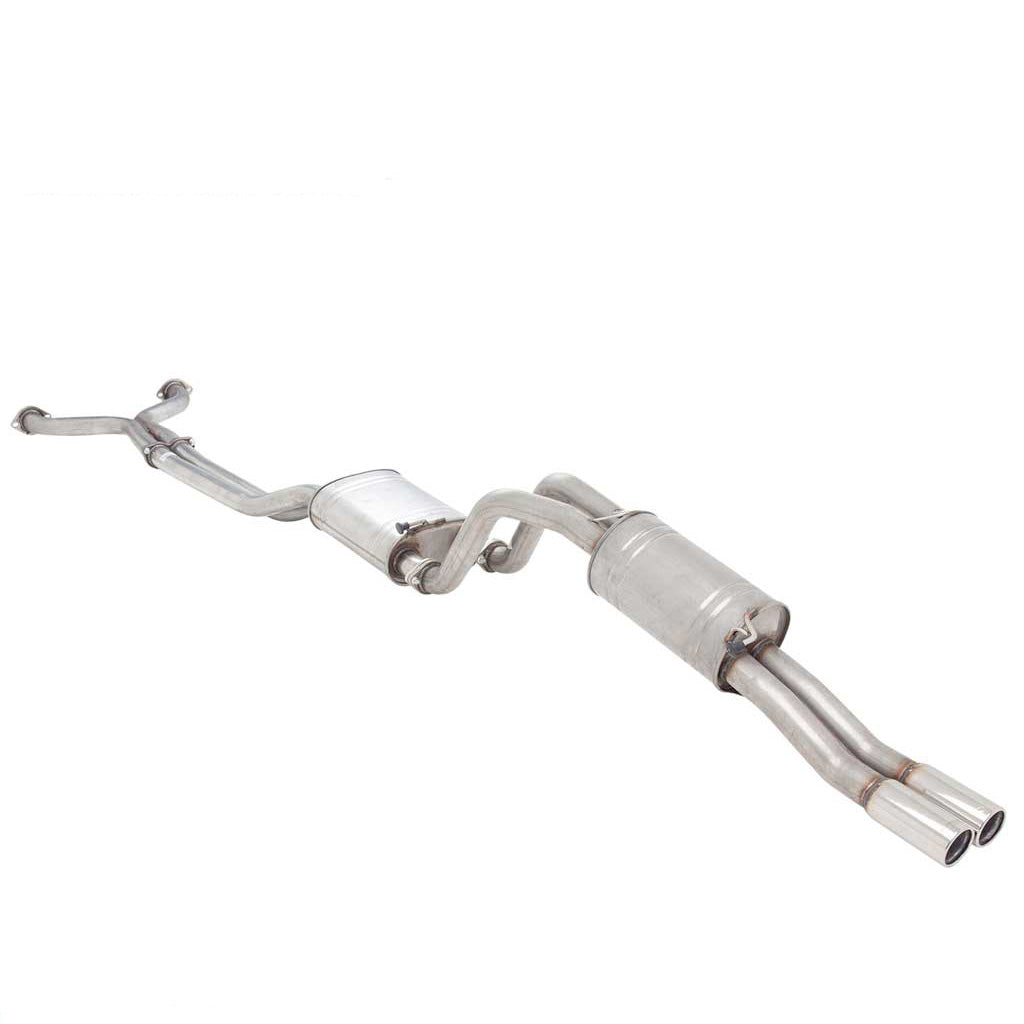 Ford Falcon BA BF XR8 Ute Twin 2.5 Inch Catback Exhaust Hotdog Front - Raw 409