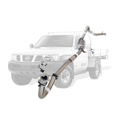 Nissan Patrol Y61 GU 4.2L TD42 Ute 3 Inch Turbo Back Exhaust Cast Dump 1996 - 2006 (Does not suit Coil Tower Braces)