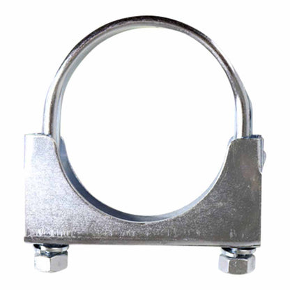 Heavy-Duty Silver U-Bolt Exhaust Clamps - Suitable for Expanded Pipes, Available in Sizes from 1 Inch to 6 Inches