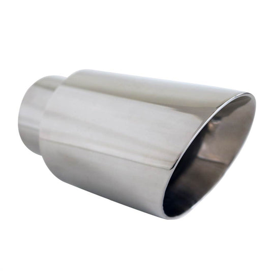 Exhaust Tip Angle Cut Inner Cone 2.5 Inch In - 3.5 Inch Out 6.5 Inch Long 304ss