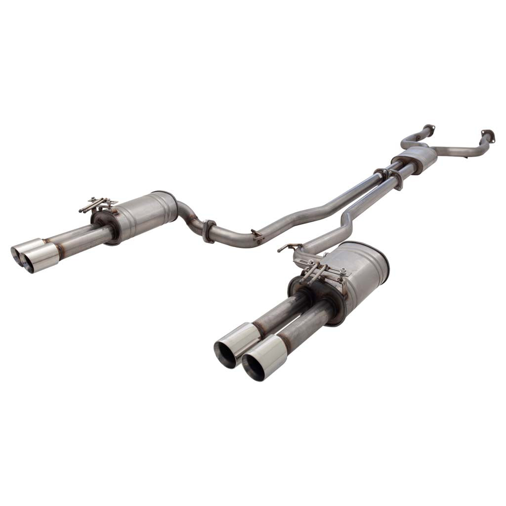 Statesman Caprice Wm Wn 2006+ XFORCE Twin 2.5" Cat Back System Raw 409 Stainless