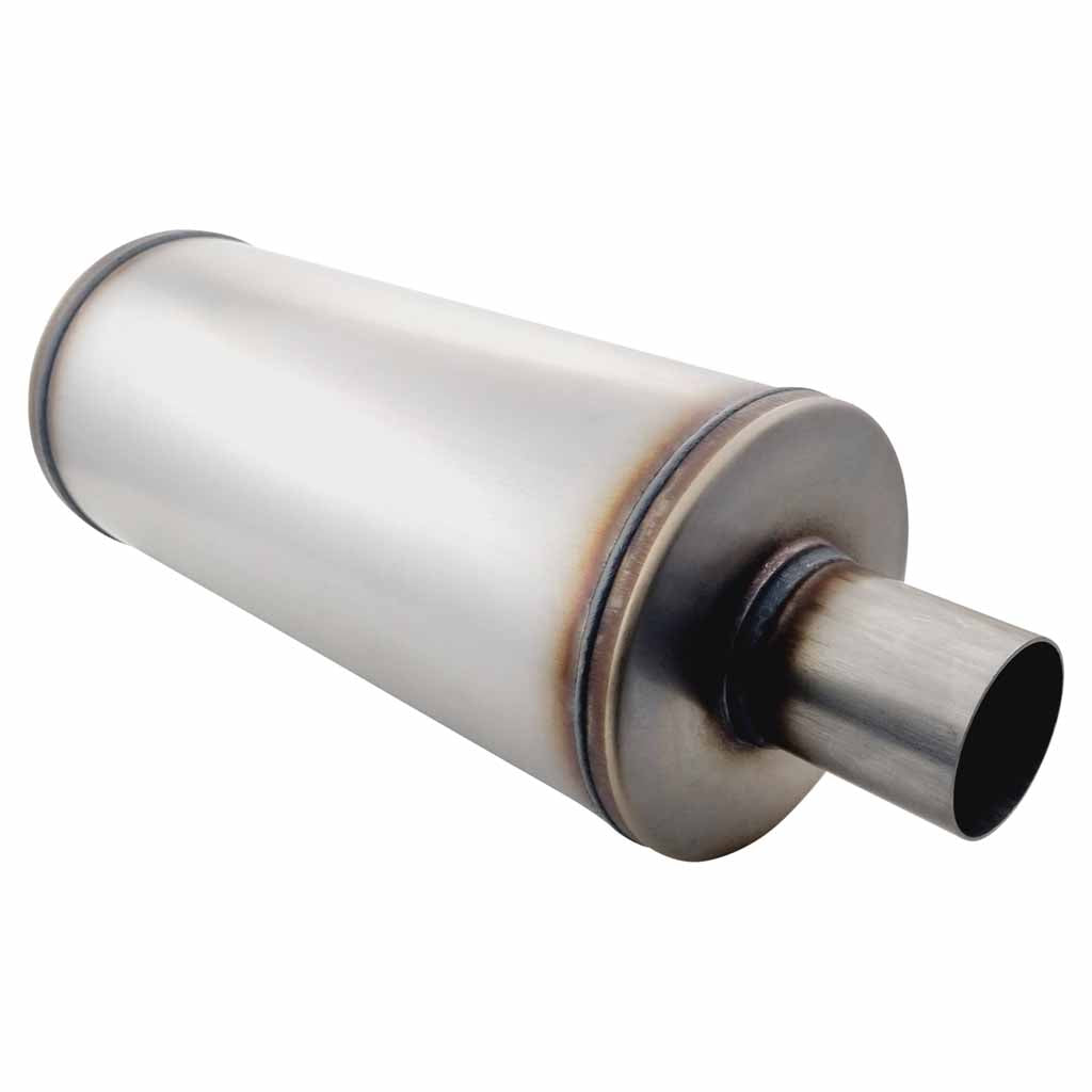 6" Round Centre/Centre Configurations Mufflers | Stainless 409 | Select Your Size Length and Internal Options