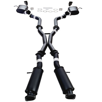 Twin 3" Cat Back Exhaust For SRT Jeep Grand Cherokee 2012 - 21 BC Tips