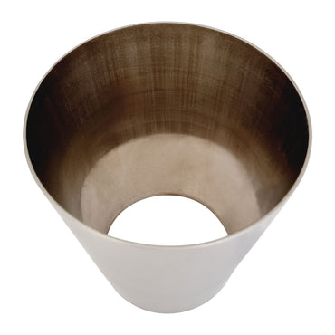 2.5 to 4" Cone Reducer 304 Brushed Stainless 4" (101mm) Long 1.5mm Thickness