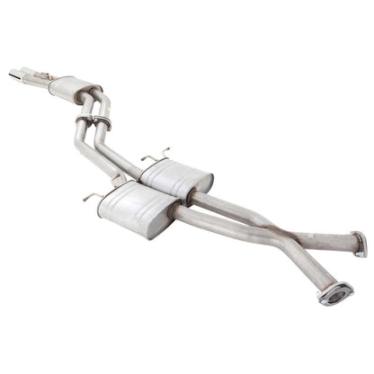 Commodore VT-VZ Sedan XFORCE Twin 2.5 Inch Catback Exhaust Hotdog Rear - Raw 409