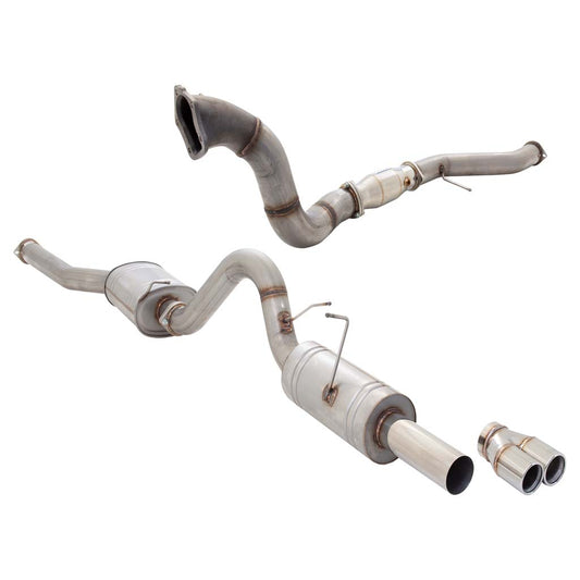 Falcon BA BF XR6 Turbo Ute XFORCE Full Exhaust 4 Inch Dump To 3.5 Inch - Raw 409