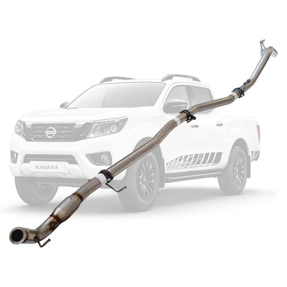 Nissan Navara D23 NP300 2.3L 3 Inch Turbo Back Exhaust DPF Delete