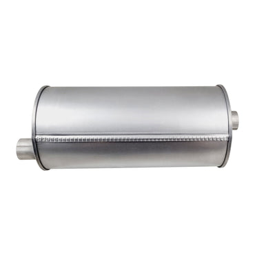 8" Round Offset/Offset Righthand Rotation Configurations Universal Mufflers | Aluminised | Select Your Size Length and Internal Options