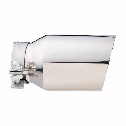 Exhaust Tip Angle Cut Inner Cone 3" In - 114mm Out 8" Long 304 Stainless