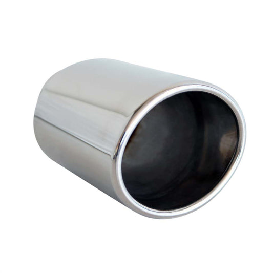 Exhaust Tip Oval VQ 2.5" In 95mm x 85mm Out 6 1/2" Long 304 Stainless Steel