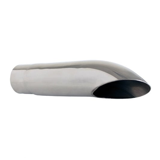 Exhaust Tip Droopy 2.25 Inch In - 2.5 Inch Out 10 Inch Long 304 Stainless Steel